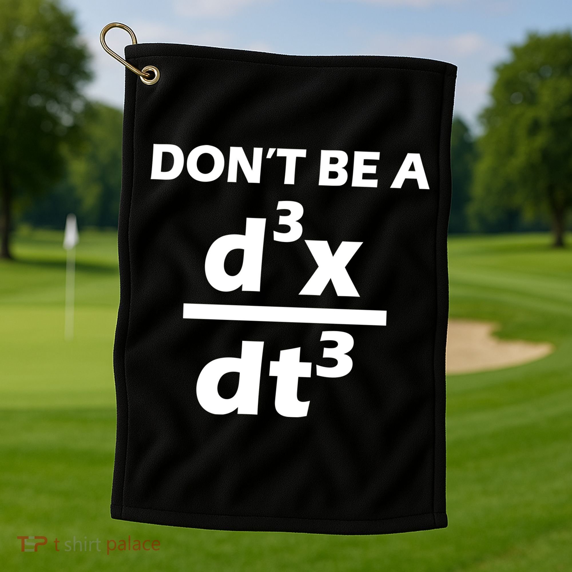 Don't Be A Jerk Mathematics Equation Golf Towel
