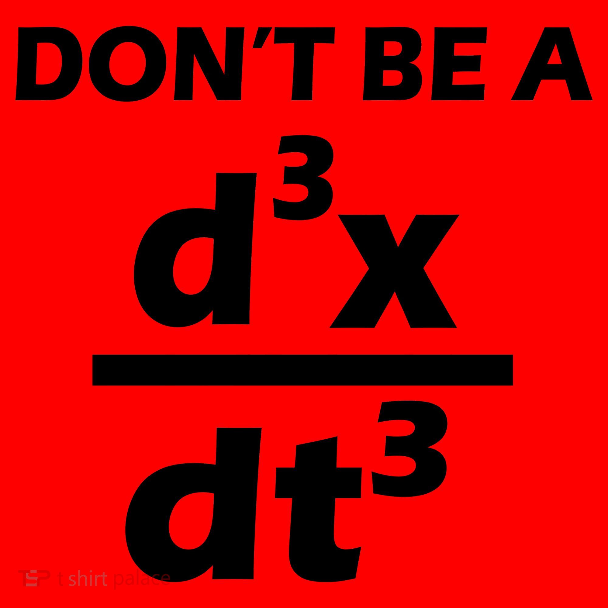 Don't Be A Jerk Mathematics Equation Santa Hat