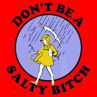 Don't Be A Salty Bitch Santa Hat thumb 1