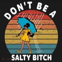 Don't Be A Salty Bitch Funny Bitchy USA-Made Doggie Bandana thumb 2