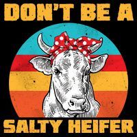 Don't Be A Salty Heifer Bucket Hat thumb 4