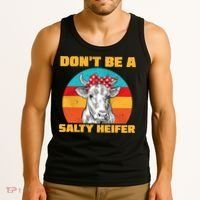 Don't Be A Salty Heifer Tank Top thumb 3