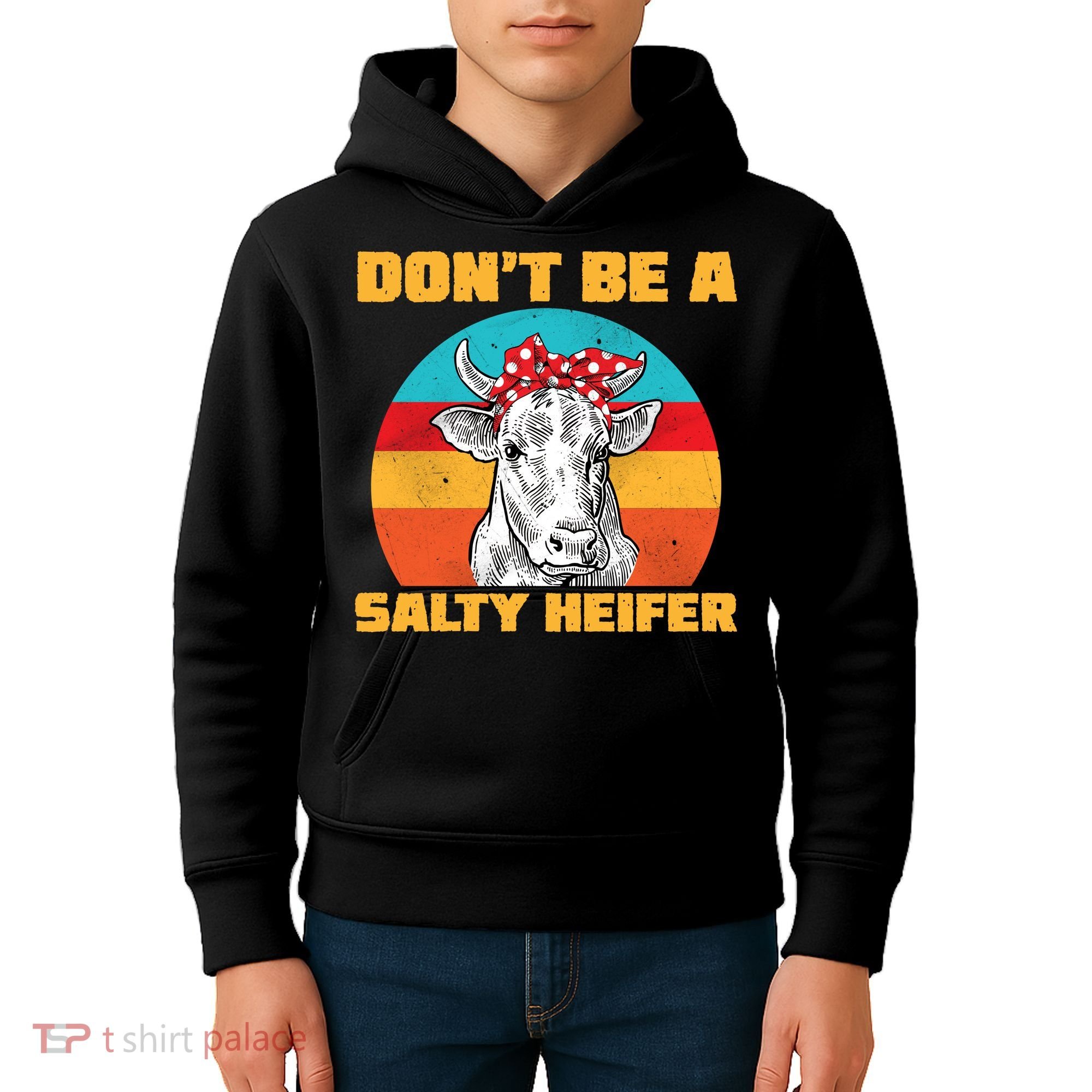 Don't Be A Salty Heifer Kids Hoodie