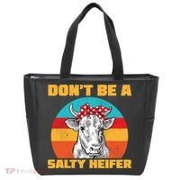Don't Be A Salty Heifer Tote Bag thumb 0