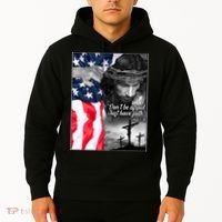Don't Be Afraid Just Have Faith Mark 5:36 Jesus American Flag Hoodie thumb 2
