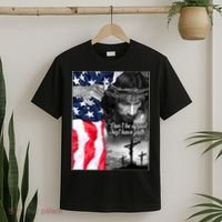 Don't Be Afraid Just Have Faith Mark 5:36 Jesus American Flag T-Shirt thumb 2