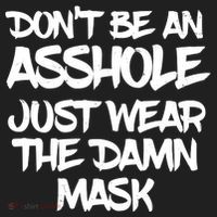 Don't Be An Asshole Just Wear The Damn Mask Golf Towel thumb 3