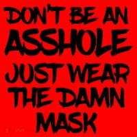 Don't Be An Asshole Just Wear The Damn Mask Santa Hat thumb 1