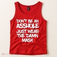 Don't Be An Asshole Just Wear The Damn Mask Tank Top thumb 2