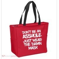 Don't Be An Asshole Just Wear The Damn Mask Tote Bag thumb 2