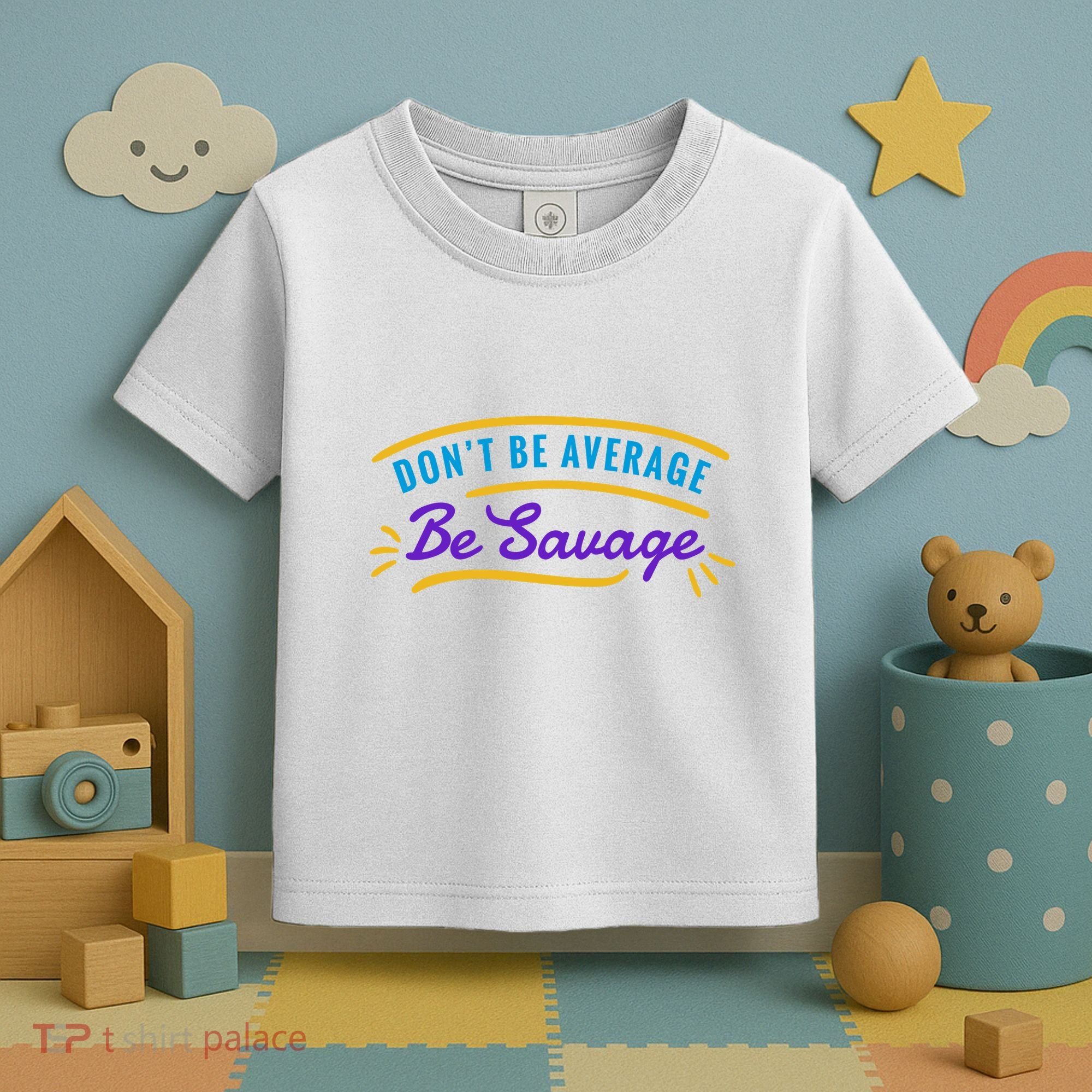 Don't Be Average Be Savage Toddler T-Shirt