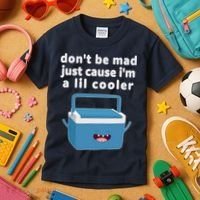 Don't Be Mad Just Cause I'm A Lil Cooler Funny Kids T-Shirt thumb 3