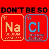 Don't Be So Salty Funny Chemistry Santa Hat thumb 1