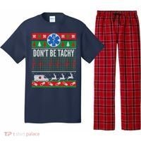 Don't Be Tachy EMT Ugly Christmas Pajama Set thumb 0