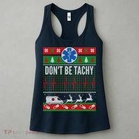 Don't Be Tachy EMT Ugly Christmas Women's Tank Top thumb 3