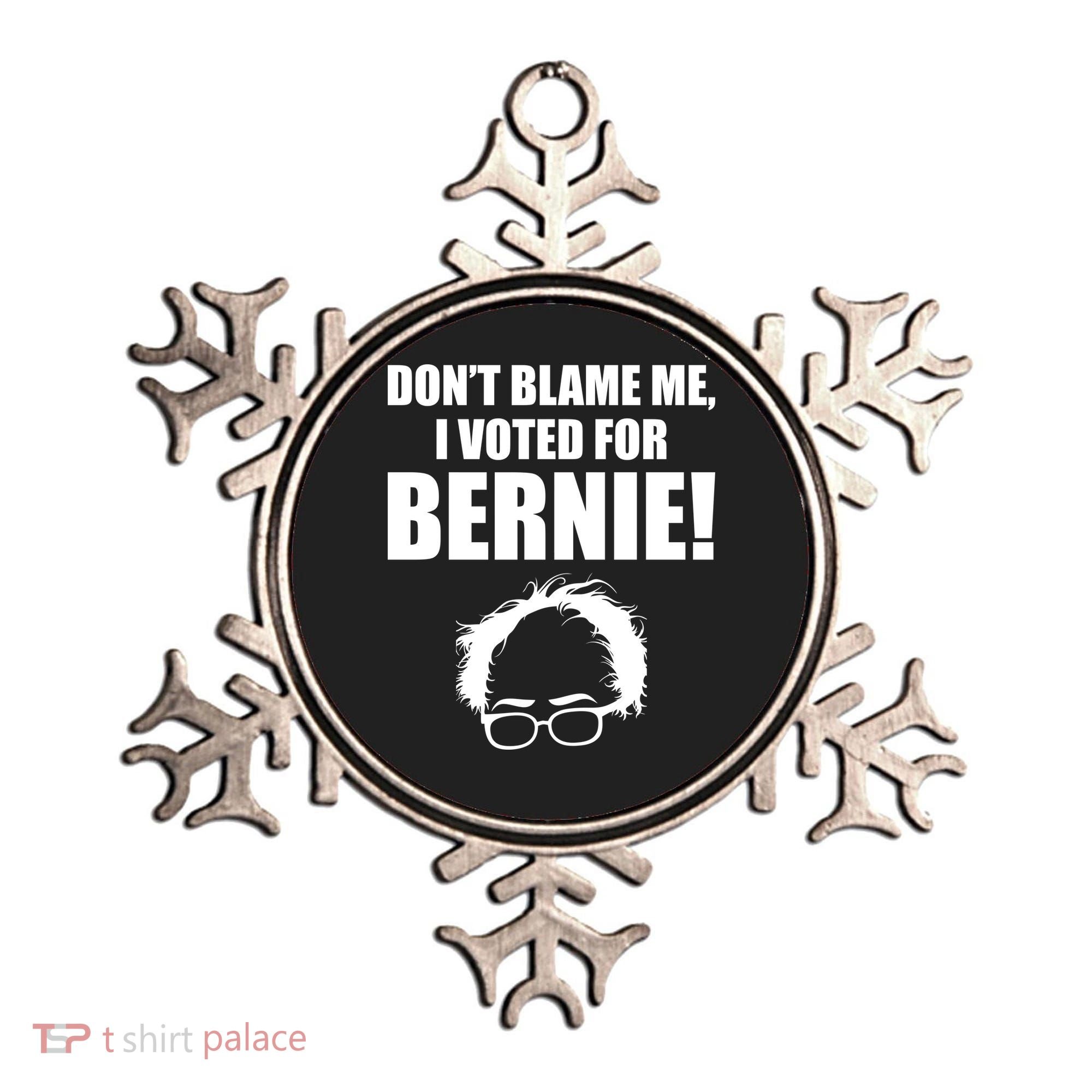 Don't Blame Me I Voted For Bernie Sanders Ornament