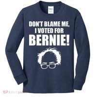 Don't Blame Me I Voted For Bernie Sanders Kids Long Sleeve Shirt thumb 0