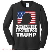 Don't Blame Me I Voted For Trump Kids Long Sleeve Shirt thumb 0