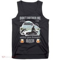 Don't Bother Me While I'm Fishing Beer Tank Top thumb 0