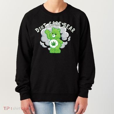 Don't Care Smoking Bear Women's Sweatshirt