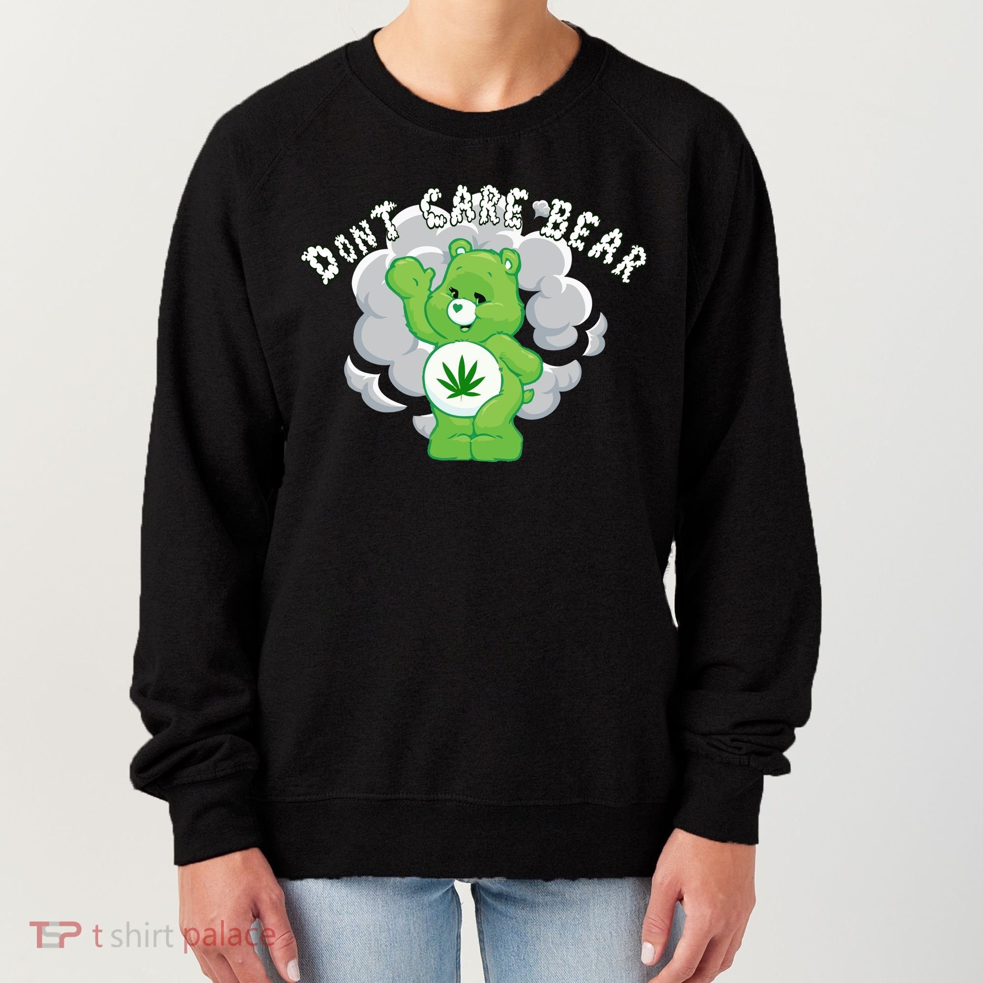 Don't Care Smoking Bear Women's Sweatshirt