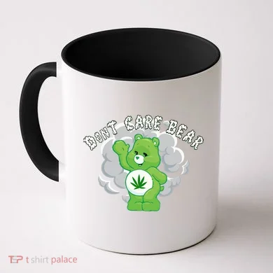Don't Care Smoking Bear Coffee Mug