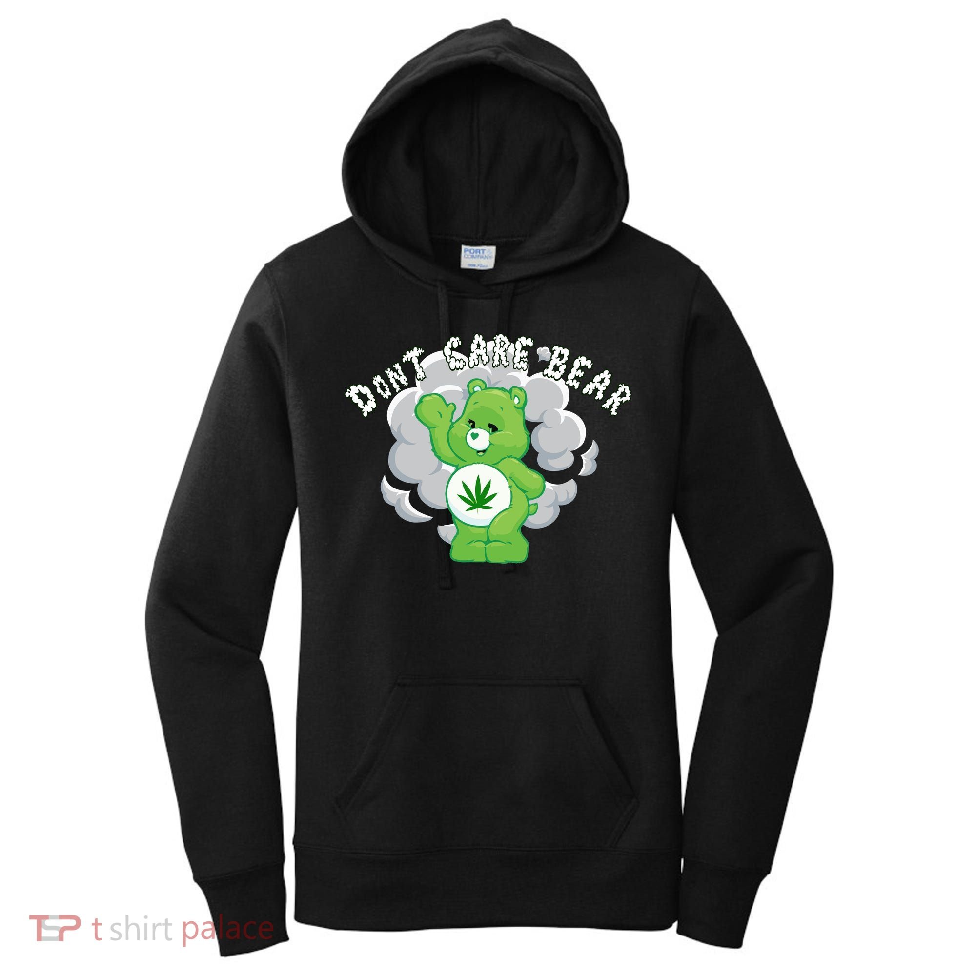 Don't Care Smoking Bear Women's Hoodie