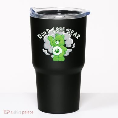 Don't Care Smoking Bear Tumbler