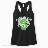 Don't Care Smoking Bear Women's Tank Top thumb 0