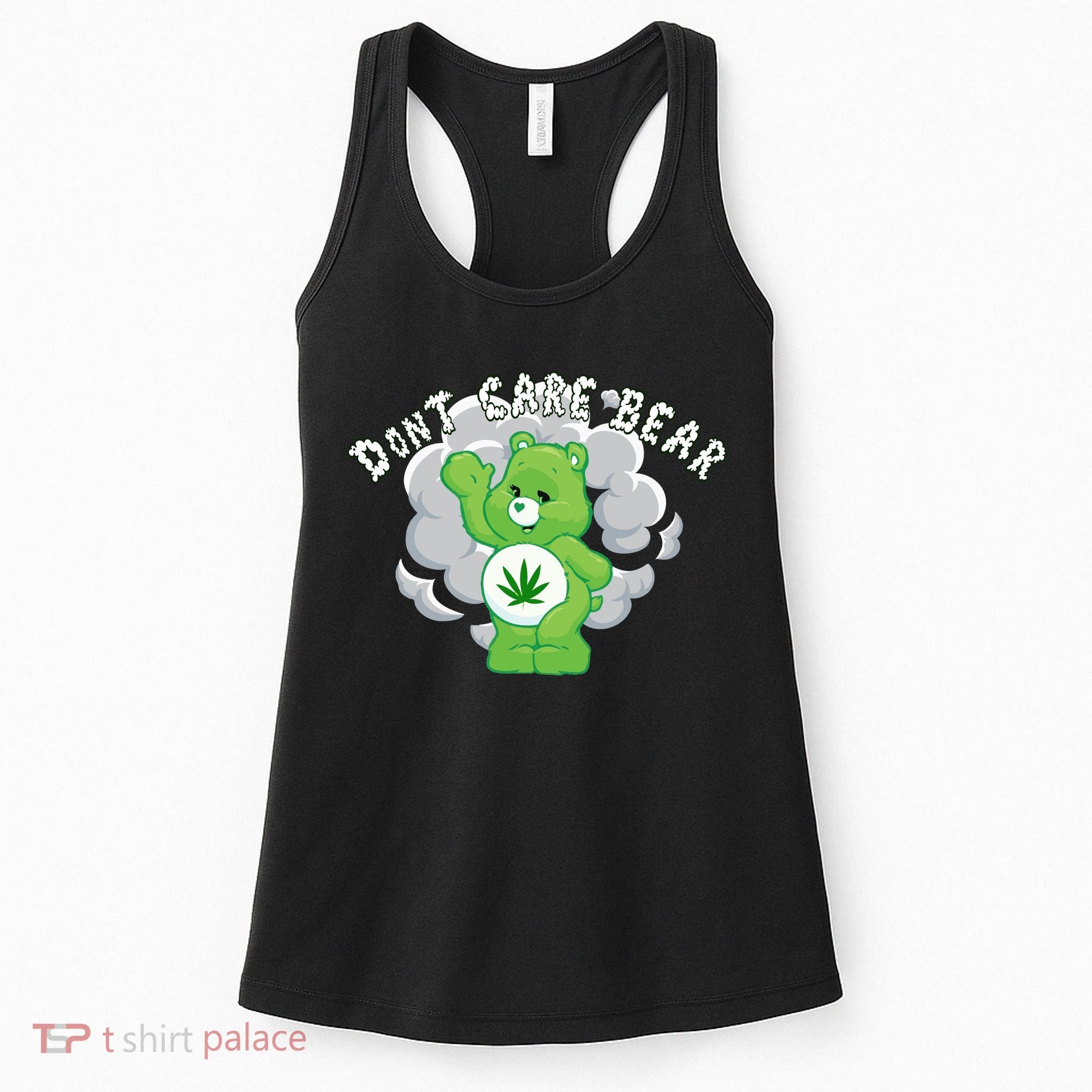 Don't Care Smoking Bear Women's Tank Top