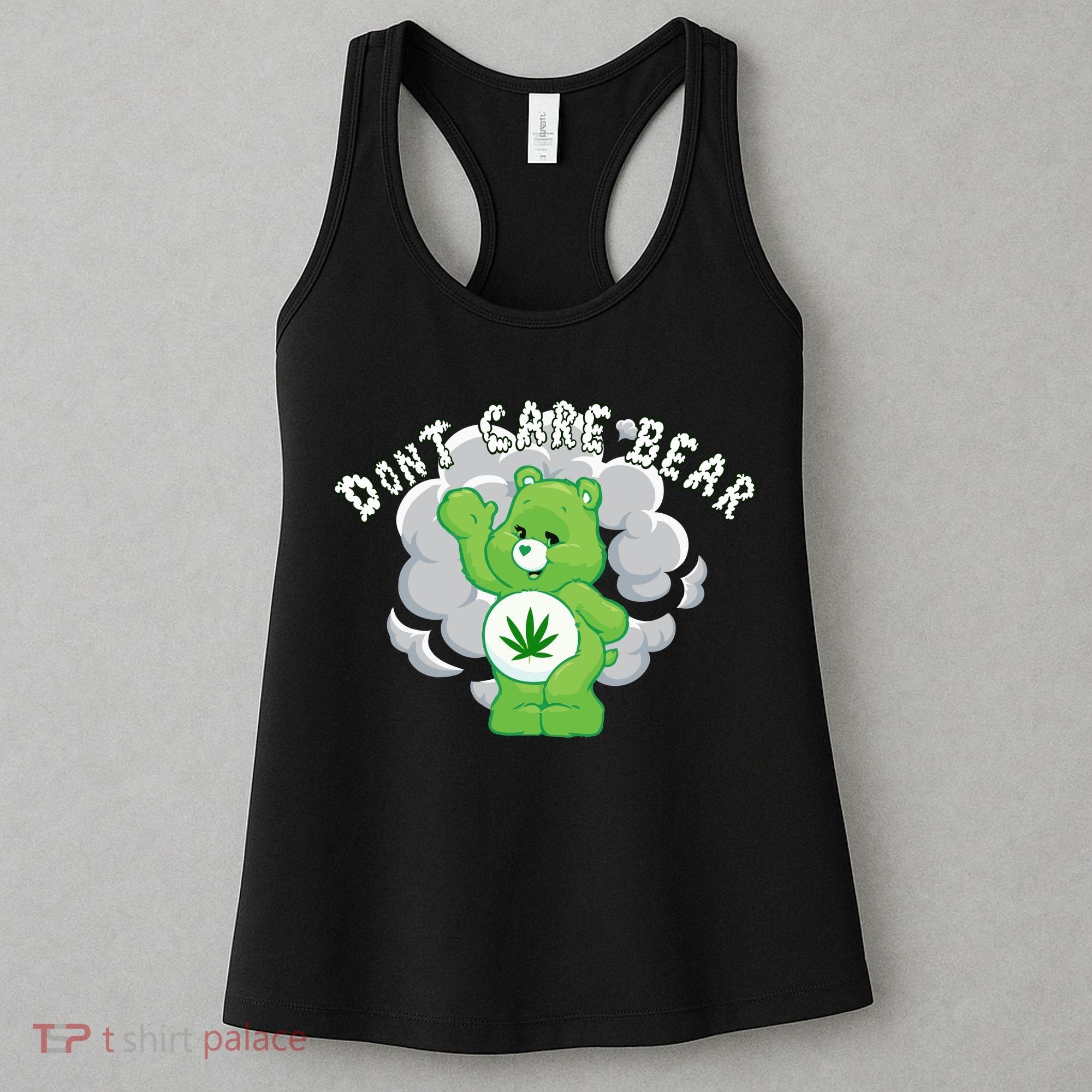Don't Care Smoking Bear Women's Tank Top