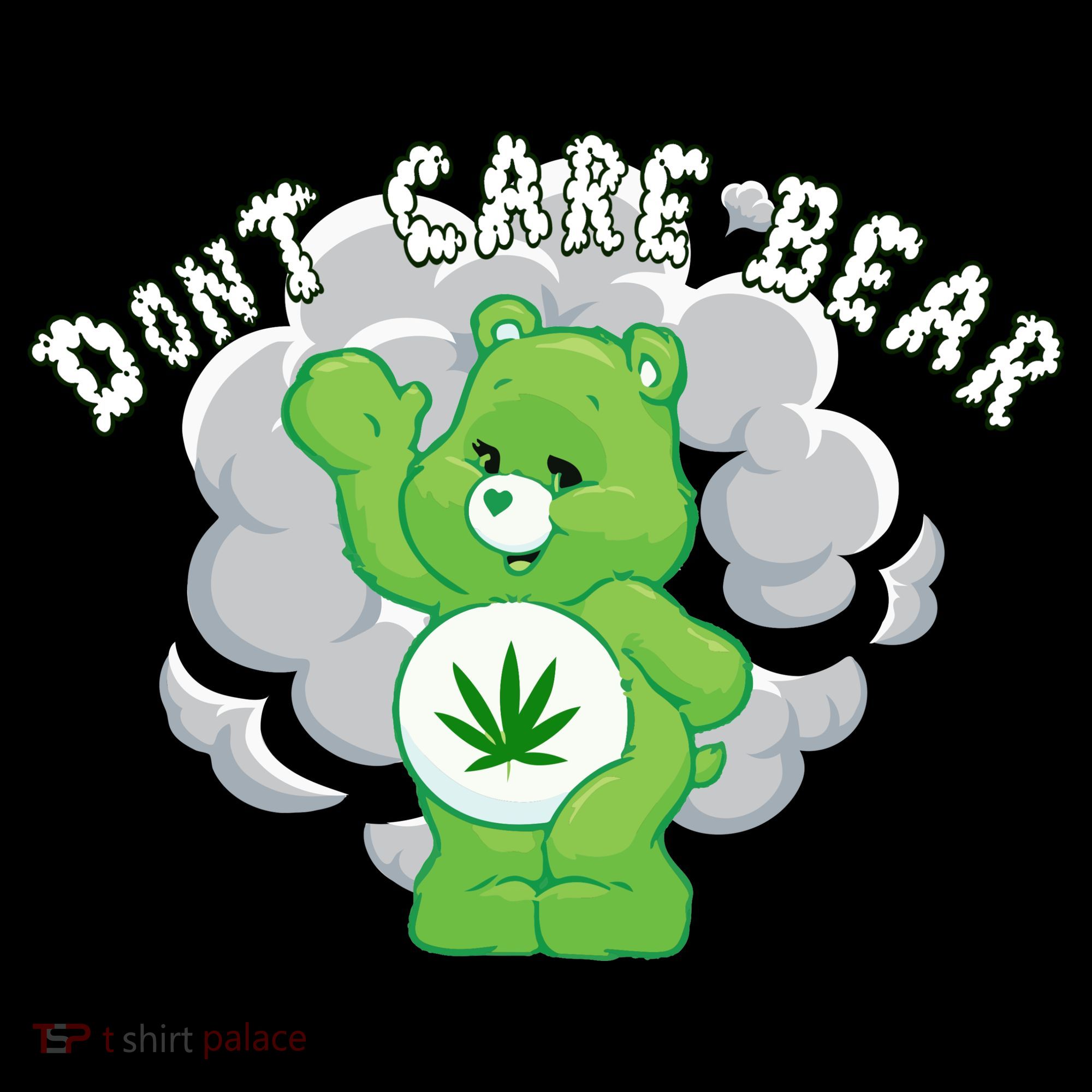 Don't Care Smoking Bear Women's Tank Top