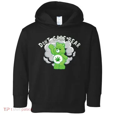 Don't Care Smoking Bear Toddler Hoodie