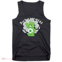 Don't Care Smoking Bear Tank Top thumb 0