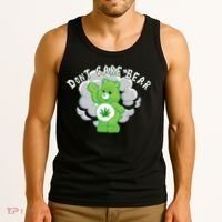 Don't Care Smoking Bear Tank Top thumb 3