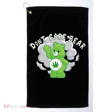 Don't Care Smoking Bear Golf Towel