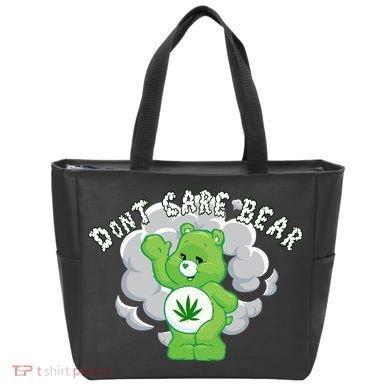 Don't Care Smoking Bear Tote Bag