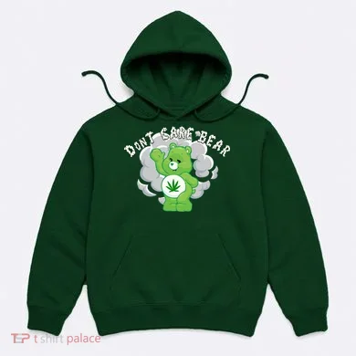 Don't Care Smoking Bear Hoodie