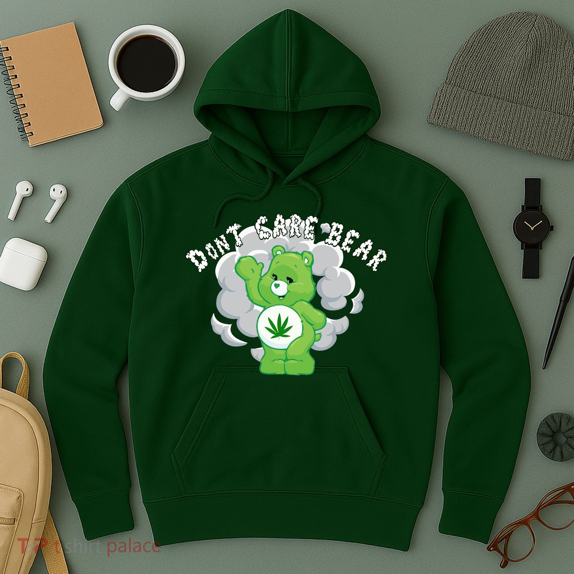 Don't Care Smoking Bear Hoodie