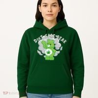 Don't Care Smoking Bear Hoodie thumb 5