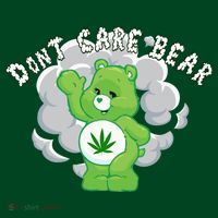 Don't Care Smoking Bear Hoodie thumb 7