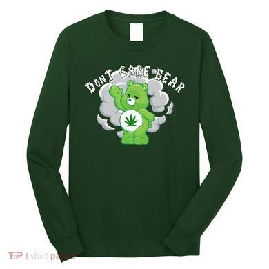 Don't Care Smoking Bear Long Sleeve Shirt