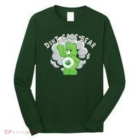 Don't Care Smoking Bear Long Sleeve Shirt thumb 0