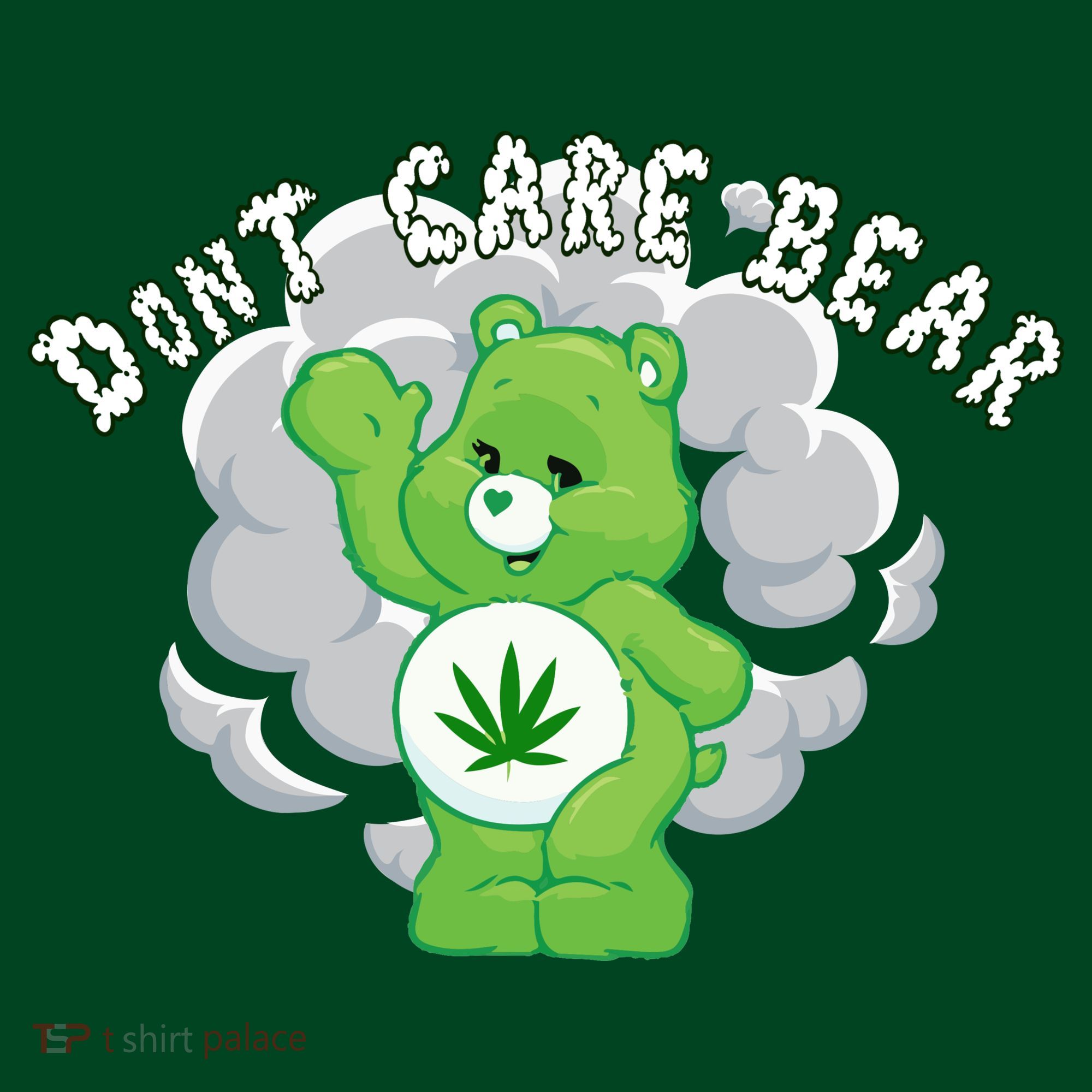 Don't Care Smoking Bear Long Sleeve Shirt