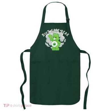 Don't Care Smoking Bear Apron