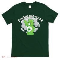 Don't Care Smoking Bear T-Shirt thumb 0