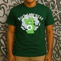 Don't Care Smoking Bear T-Shirt thumb 3