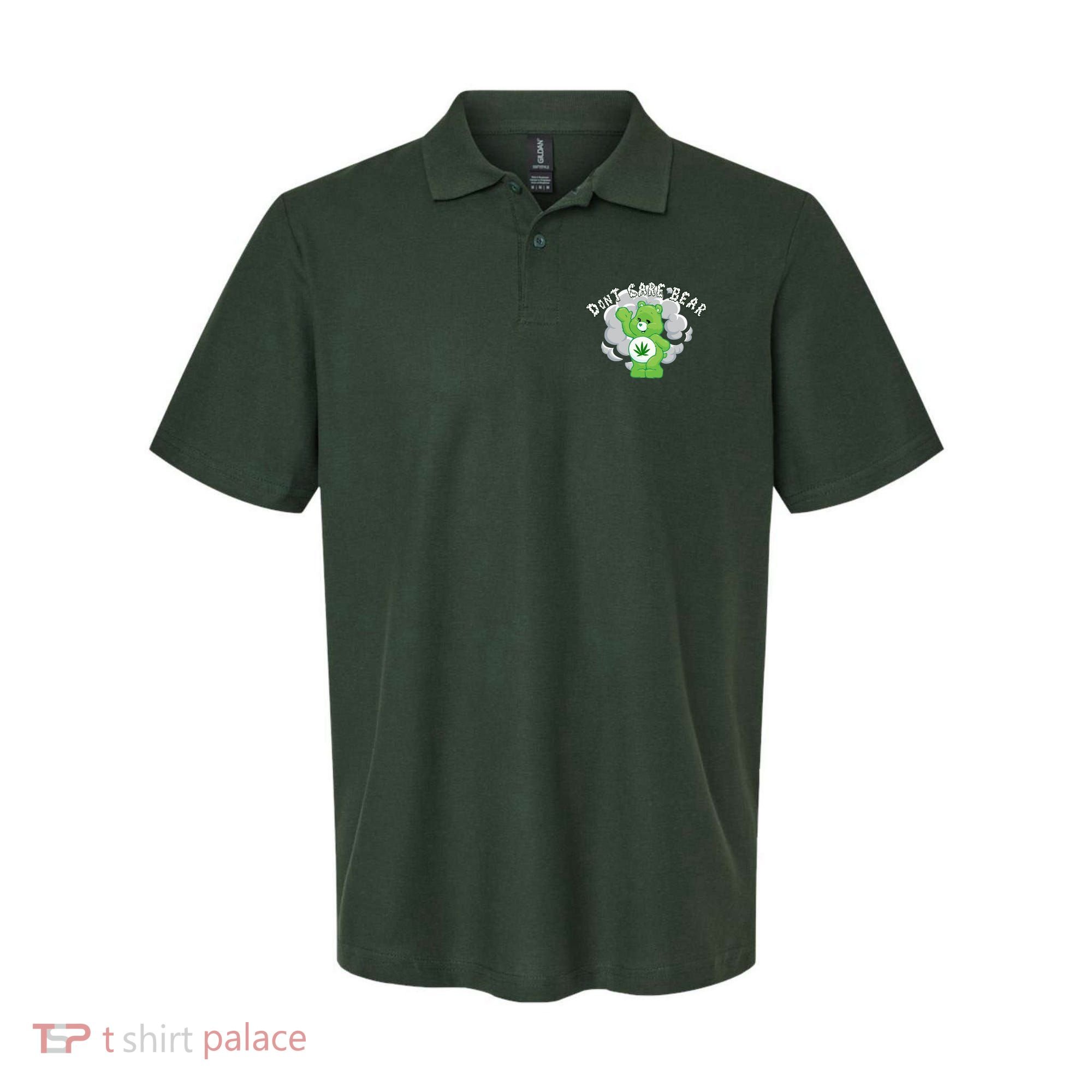 Don't Care Smoking Bear Polo