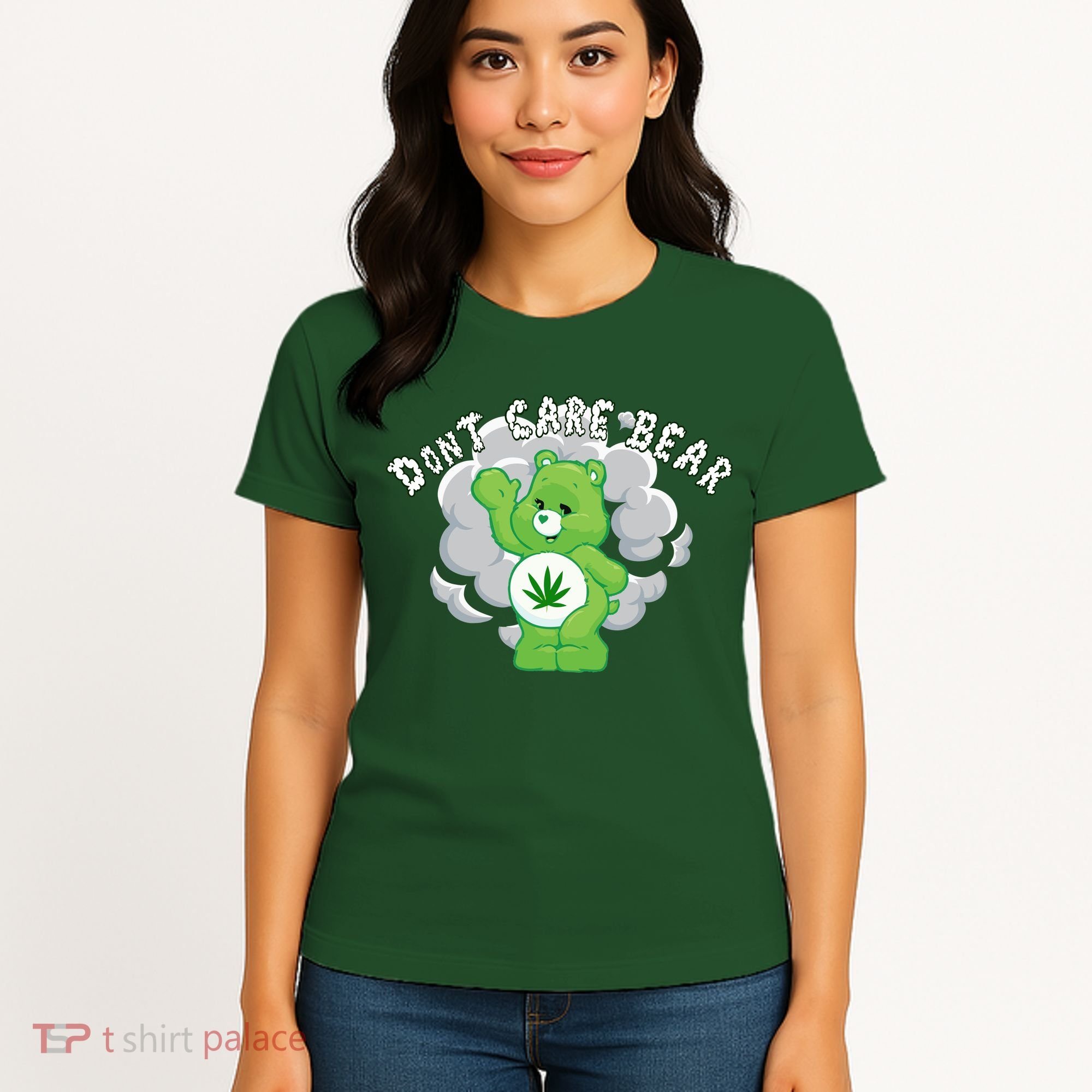 Don't Care Smoking Bear Women's T-Shirt