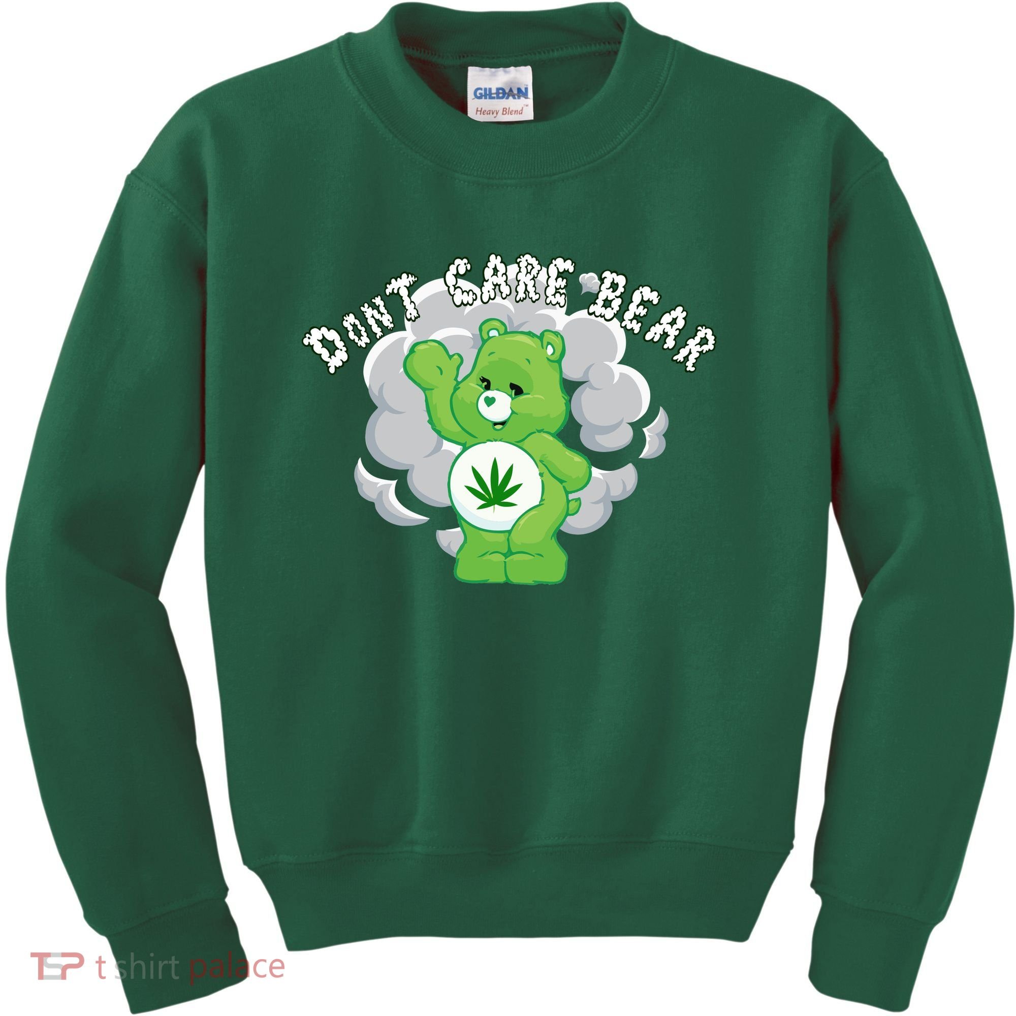 Don't Care Smoking Bear Kids Sweatshirt